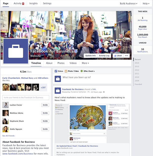 Facebook Pages Redesign