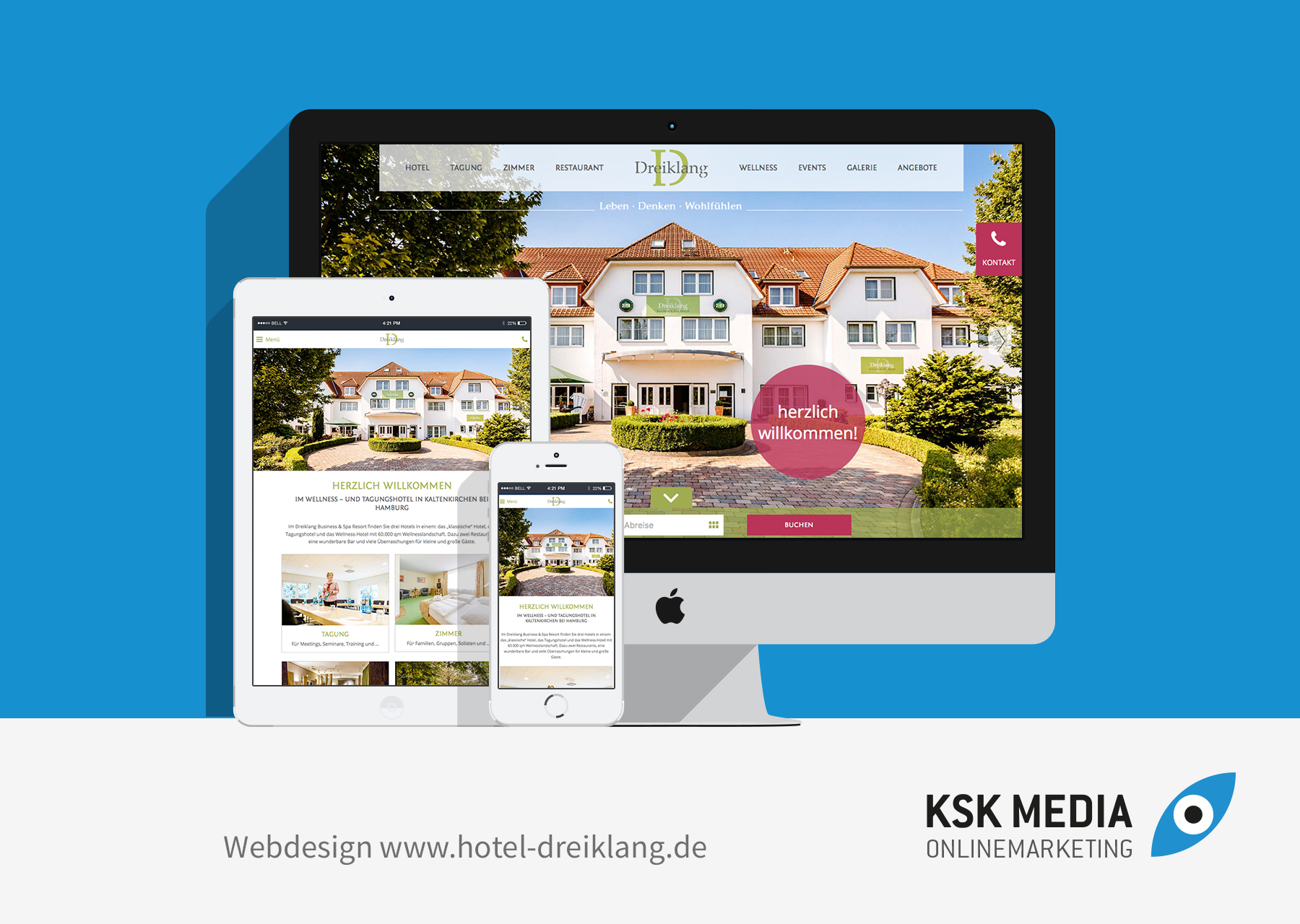 Hotel Dreiklang Webdesign