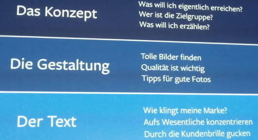 Facebook Post Konzept