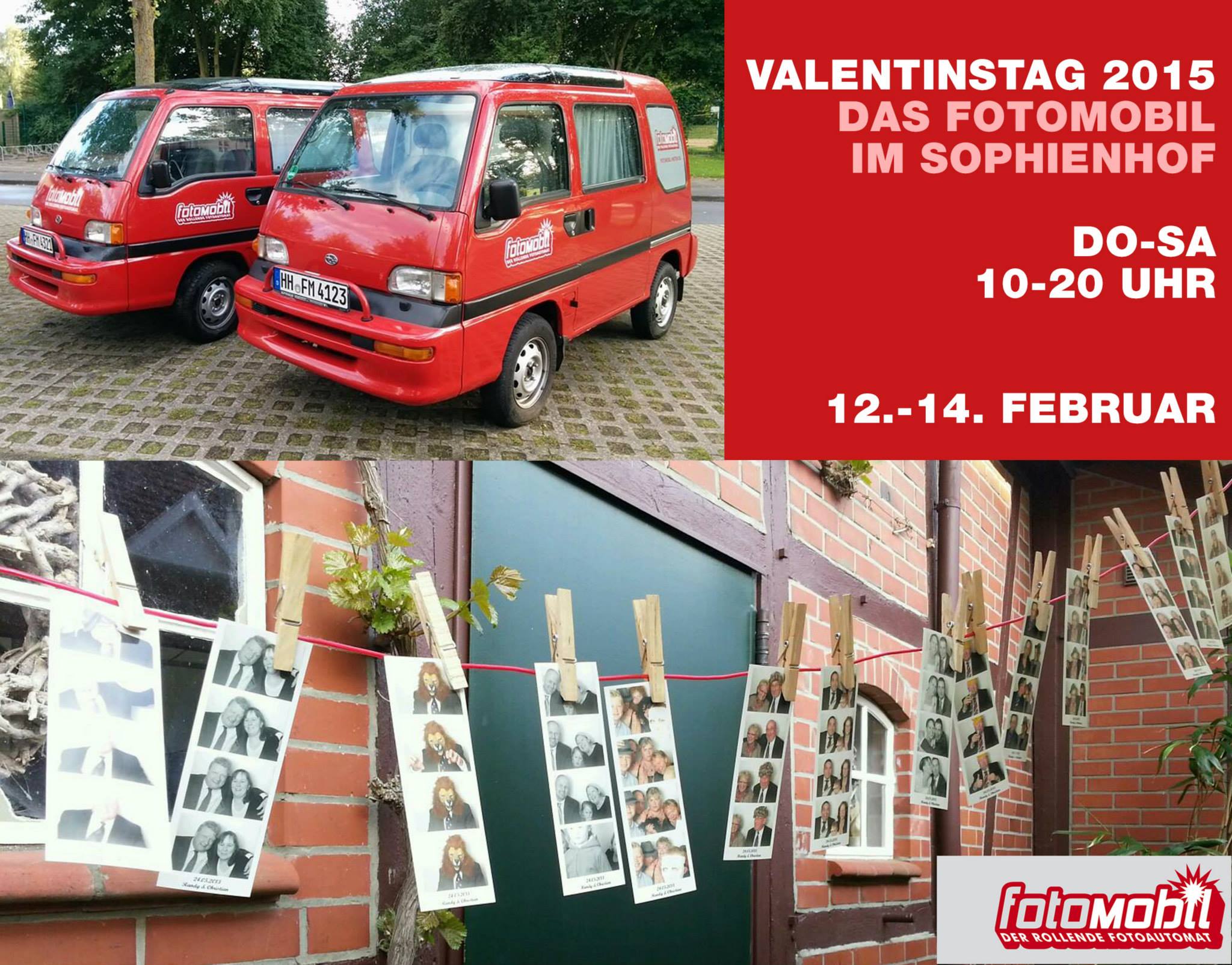 Fotomobil am Valentinstag 2015 im Sophienhof